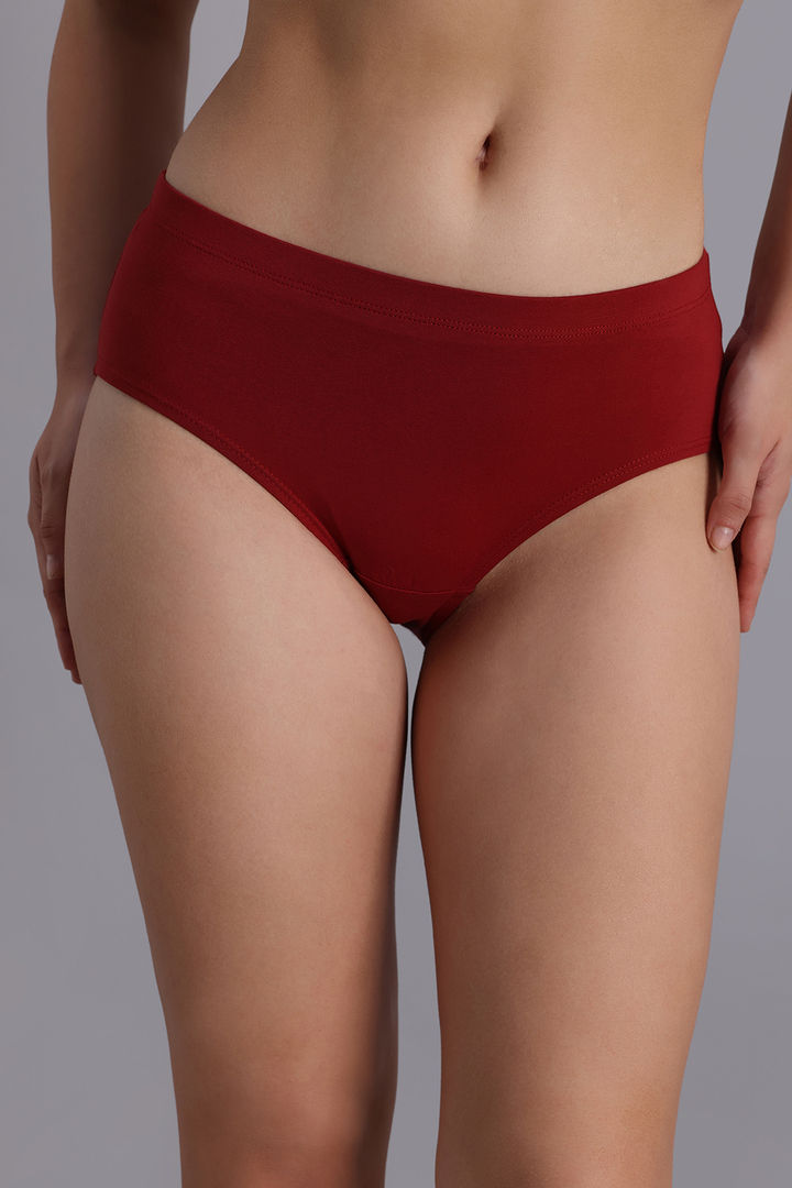 Zivame Anti-Microbial Medium Rise Full Coverage Hipster Panty (Pack of 5) - Multicolor — image 9